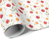 チューリップパターン ラッピングペーパー (ロールコーナー)
