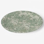 チューリップパターン(William Morris著) ペーパープレート (アングル)