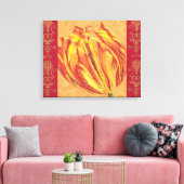 チューリップパワーI キャンバスプリント (インサイチュ (リビング))