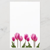 チューリップパーソナライズされた文具 (裏面)