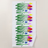 チューリップビーチタオル ビーチタオル (正面)