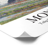 チューリップフィールズアットサッセンハイムバイクロードモネ ポスター (角)