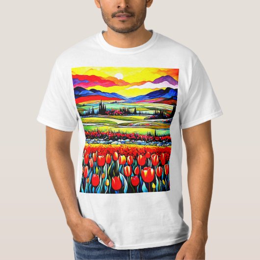 チューリップフィールド3 Tシャツ (正面)