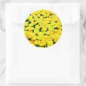 チューリップフィールド – 黄金色 ラウンドシール (バッグ)