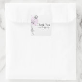 チューリップフラワーありがとう スクエアシール (バッグ)