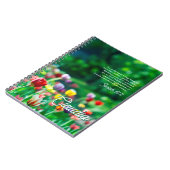 チューリップフラワーガーデンバイブル聖なる書物、 経典詩 ノートブック (左側)