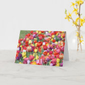 チューリップフラワーグリーティングカード カード (黄色い花)