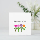 チューリップフラワーサンキューカード サンキューカード (スタンド正面)