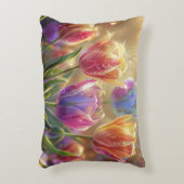 チューリップフラワーズデジタルアート アクセントクッション (正面(垂直))