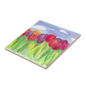 チューリップフラワーフィールド虹色 タイル (側面)