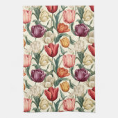 チューリップフラワーフローライースター キッチンタオル (縦)