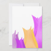 チューリップフラワー結婚式招待状カード 招待状 (裏面)