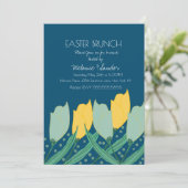 チューリップフローライースターディナーブルンチファミリーブルー 招待状 (スタンド正面)