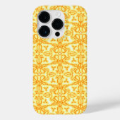 チューリップフローラダマスクオレンジ色の黄色のケース Case-Mate iPhoneケース (裏面)