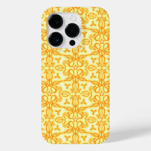 チューリップフローラダマスクオレンジ色の黄色のケース Case-Mate iPhone 14 PROケース