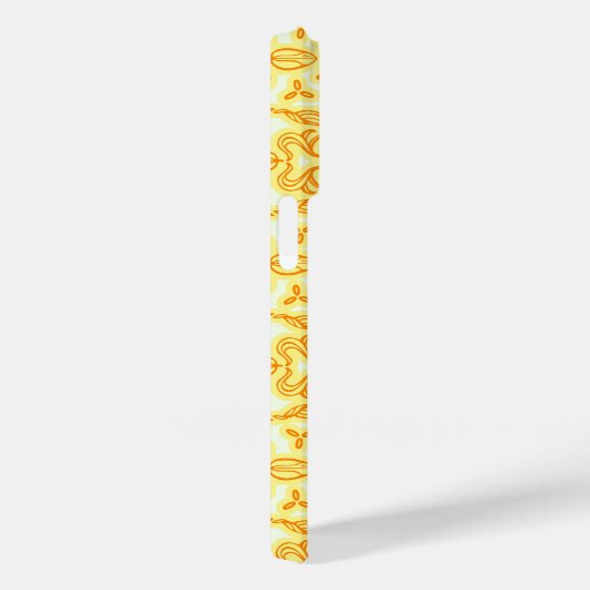 チューリップフローラダマスクオレンジ色の黄色のケース Case-Mate iPhoneケース (裏面 / 右)