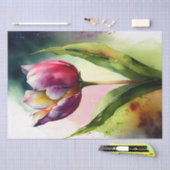 チューリップフローラデカップウォータカラー 薄葉紙 (クラフト)