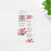 チューリップフローラ写真葬儀記念ブックマーク (デスク)