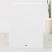 チューリップブライダルシャワーサンキューカード サンキューカード (裏面)