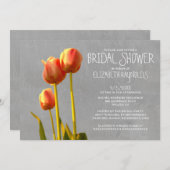 チューリップブライダルシャワー招待状 招待状 (正面/裏面)