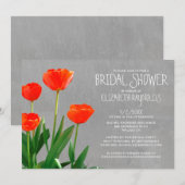 チューリップブライダルシャワー招待状 招待状 (正面/裏面)