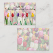 チューリップブロッサムサンキューカード ノートカード (正面/裏面)