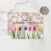 チューリップブロッサムサンキューカード ノートカード (正面/裏面インサイチュ)