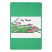 チューリップブーケの置き下げ ミニクリップボード (裏面)