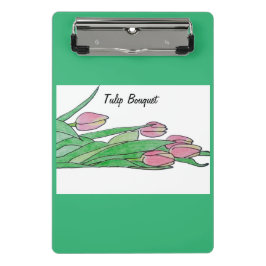 チューリップブーケの置き下げ ミニクリップボード