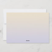 チューリップブーケパープルハッピーマザーズデイ シーズンカード (裏面)