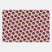 チューリップブーケ絵を描のオリジナルガーデンフラワーアート ラッピングペーパーシート (正面3)