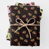 チューリップブーケ絵を描のオリジナルガーデンフラワーアート ラッピングペーパーシート (インサイチュ)