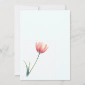 チューリップベビーシャワー招待状 招待状 (裏面)