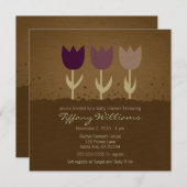 チューリップベビーシャワー招待状 招待状 (正面/裏面)