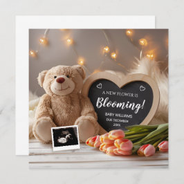 チューリップベビー発表ソーシャルメディア 招待状