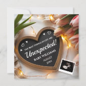 チューリップベビー発表ソーシャルメディア 招待状 (正面)