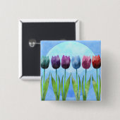 チューリップボタン 缶バッジ (正面&裏面)