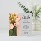 チューリップボホシック春ブライダルシャワー招待状 招待状 (スタンド正面)