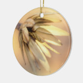 チューリップポプラ空シードポッド セラミックオーナメント (左)