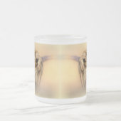 チューリップポプラ空シードポッド フロストグラスマグカップ (中央)