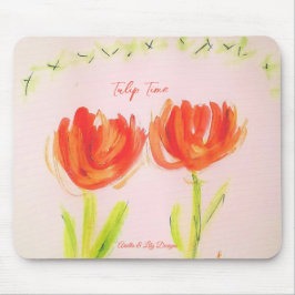 チューリップマウスパッドby Ariella & Lily, Zazzle マウスパッド