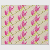 チューリップマグノリアスオンラッピング紙 ラッピングペーパー (フラット)