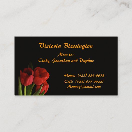 チューリップママ コーリングカード (正面)