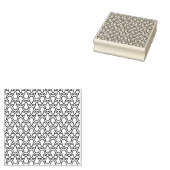 チューリップモダンフローラ対称の幾何学的パターン ラバースタンプ (押印)