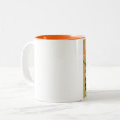 チューリップモダンフローラ花フェスティバル ツートーンマグカップ (正面左)