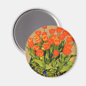 チューリップモダンフローラ花フェスティバル マグネット (正面/裏面)
