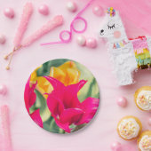 チューリップユニークプレート ペーパープレート (パーティー)