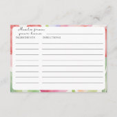 チューリップレシピカード (正面)