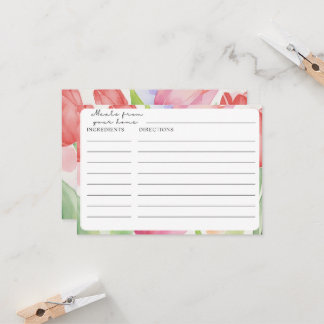 チューリップレシピカード