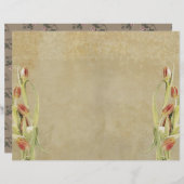 チューリップヴィンテージ履歴ページスクラップブックページ (正面/裏面)